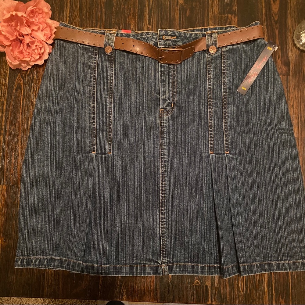 Bill blass jean skirt size 14